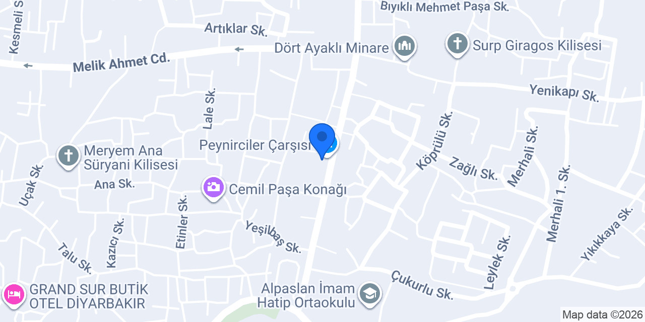 Tarihi Deve Hamamı Cafe konumu