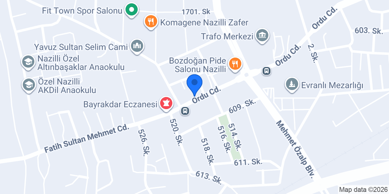 Kitapçı konumu