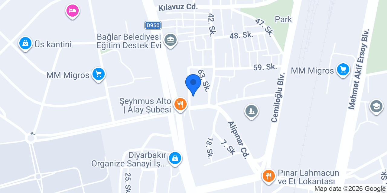 Havacılar Kuaför konumu