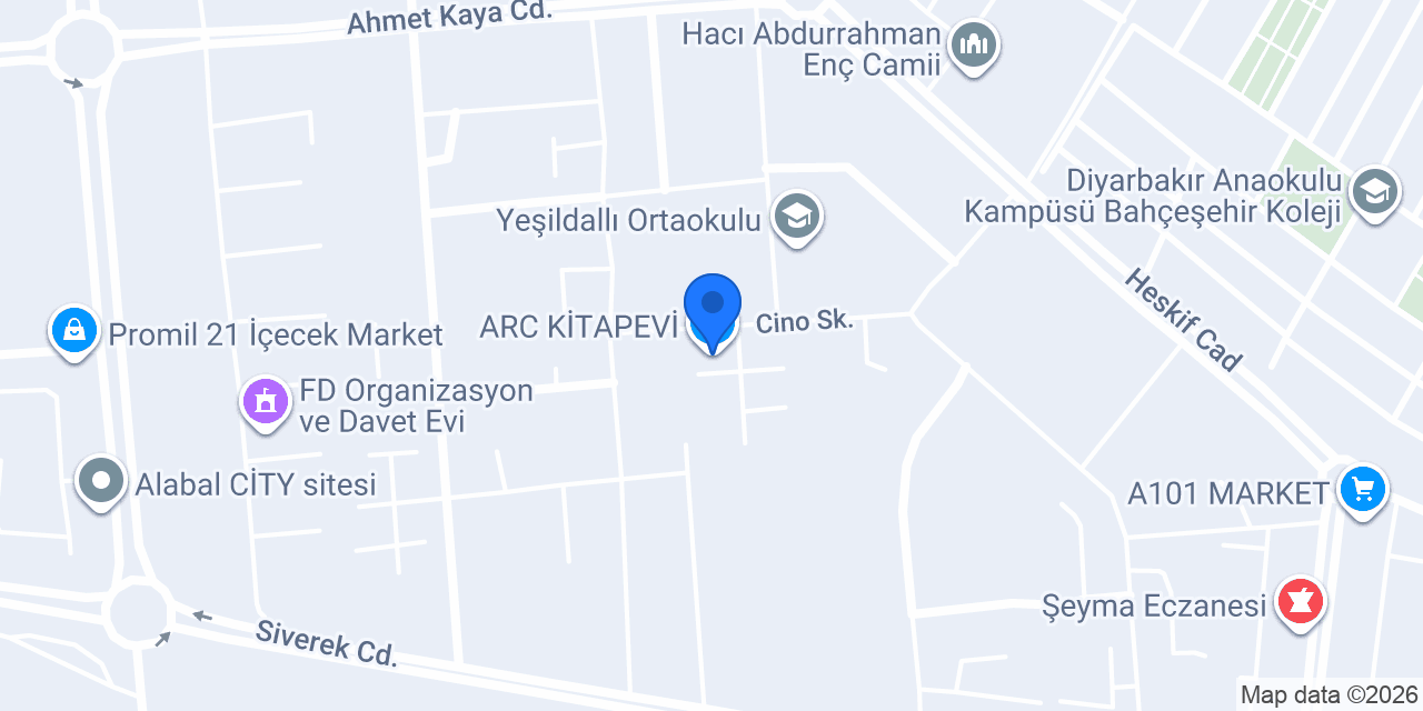 ARC KİTAPEVİ konumu