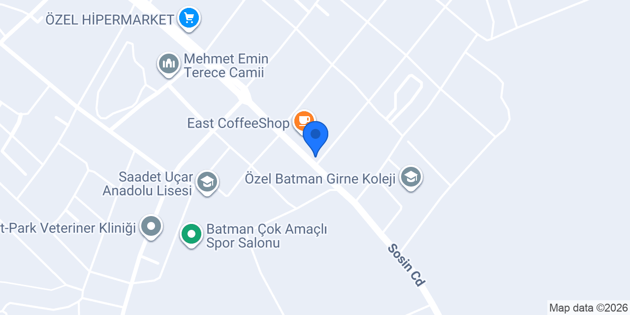 Yunus Çetinoğlu Güzellik Merkezi konumu
