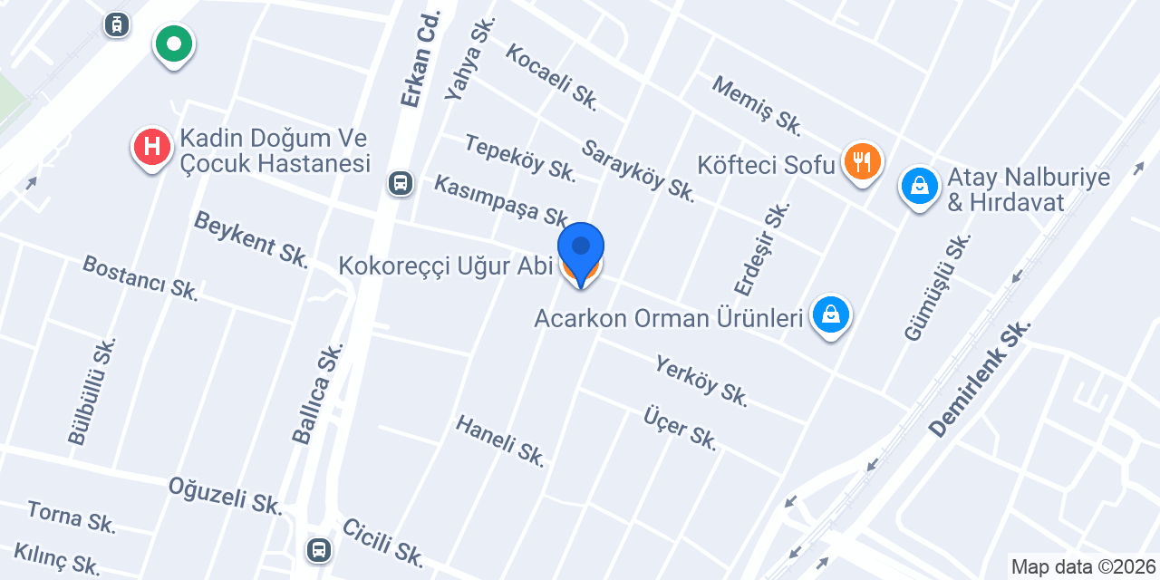 Kokoreççi Uğur Abi konumu