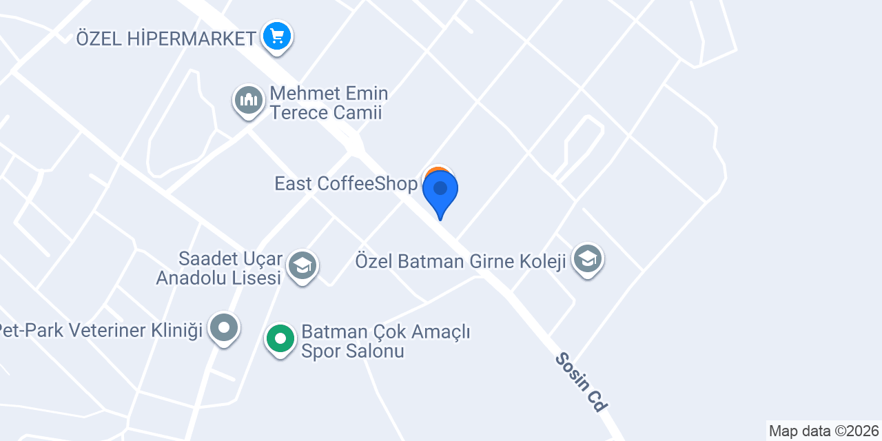 Seyid Hakkı Batman - Baklava Künefe Pasta konumu