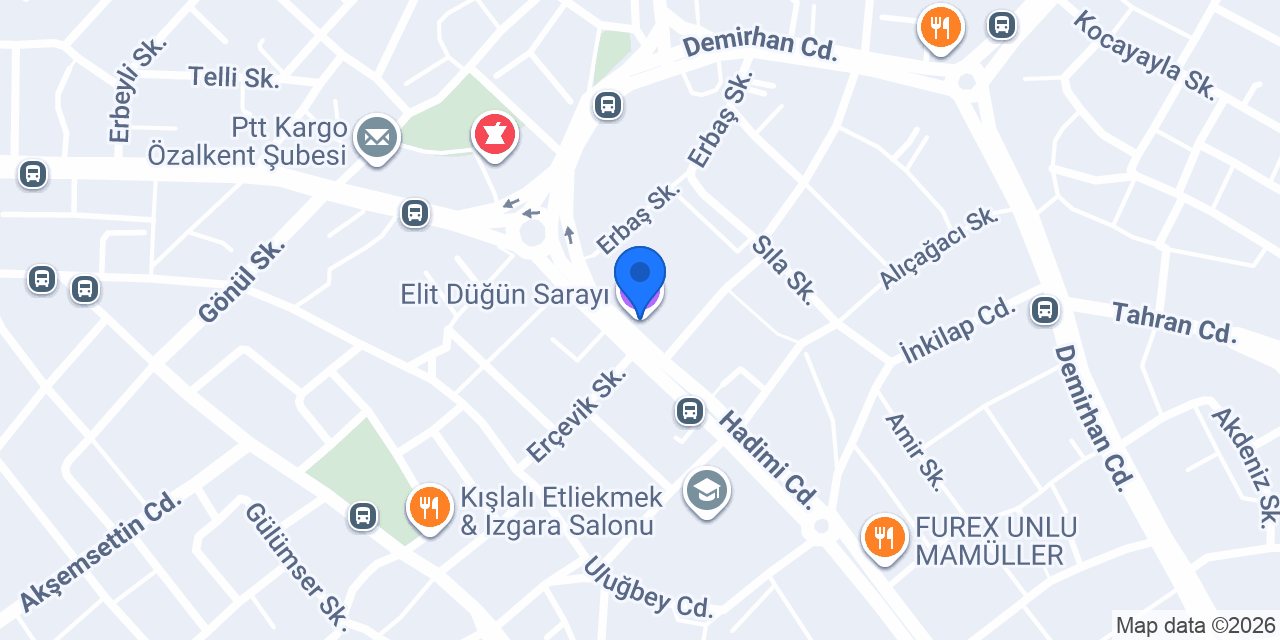 Elit Düğün Sarayı konumu