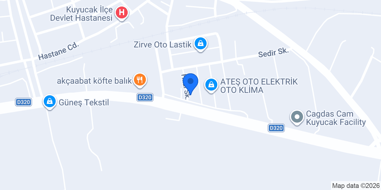 Kepçeoğlu Makina konumu