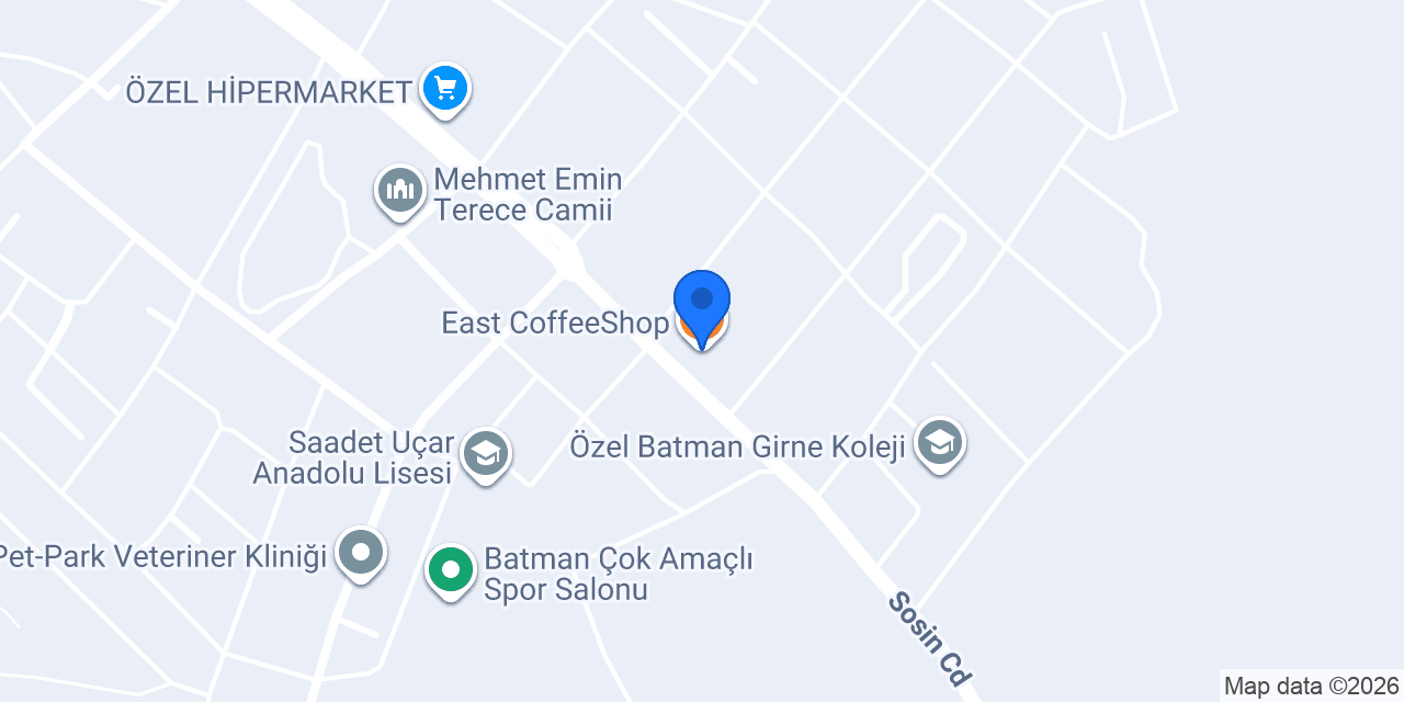 East CoffeeShop konumu