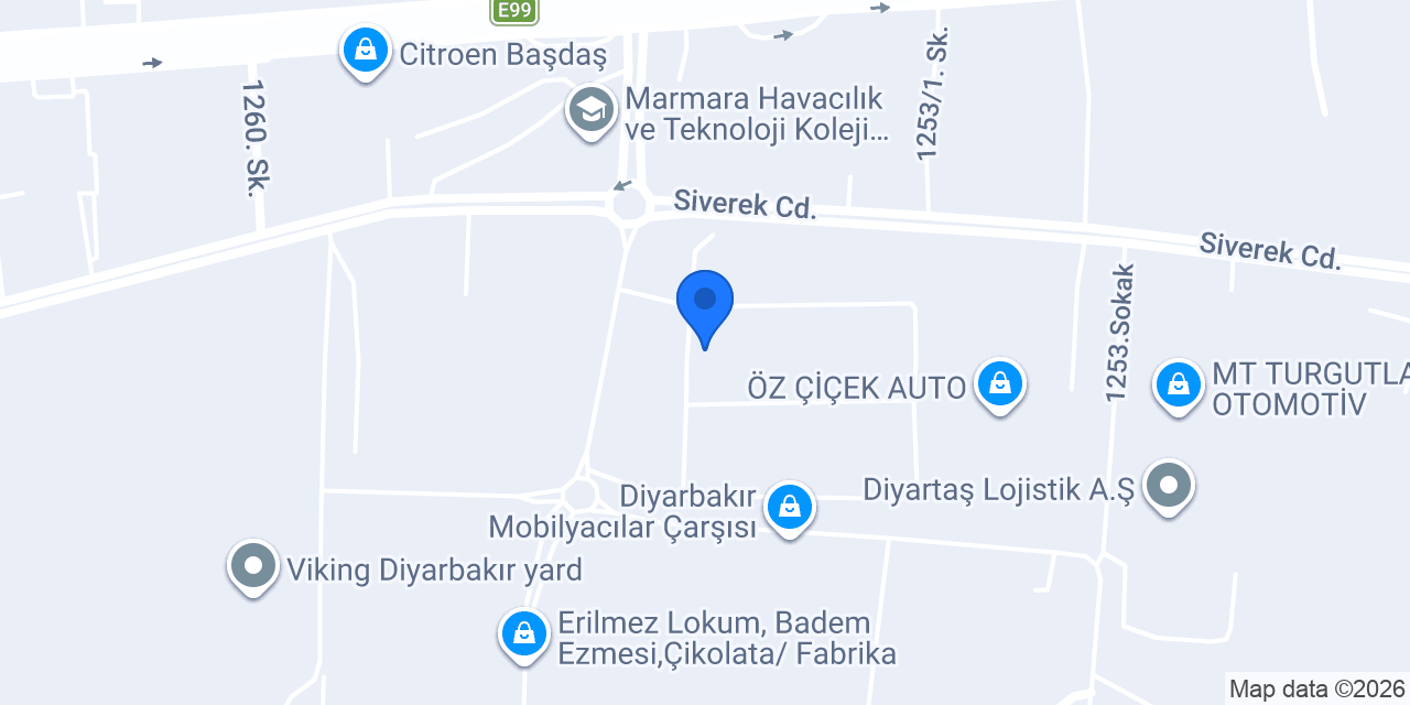 Yeşil Çınar Otomotiv 4 konumu