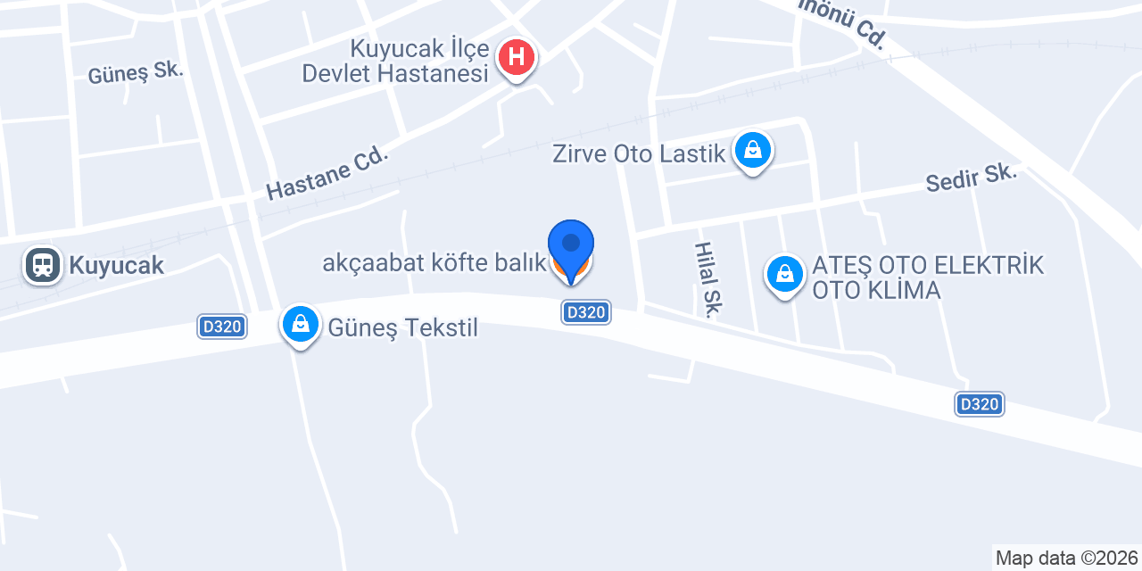 akçaabat köfte balık konumu
