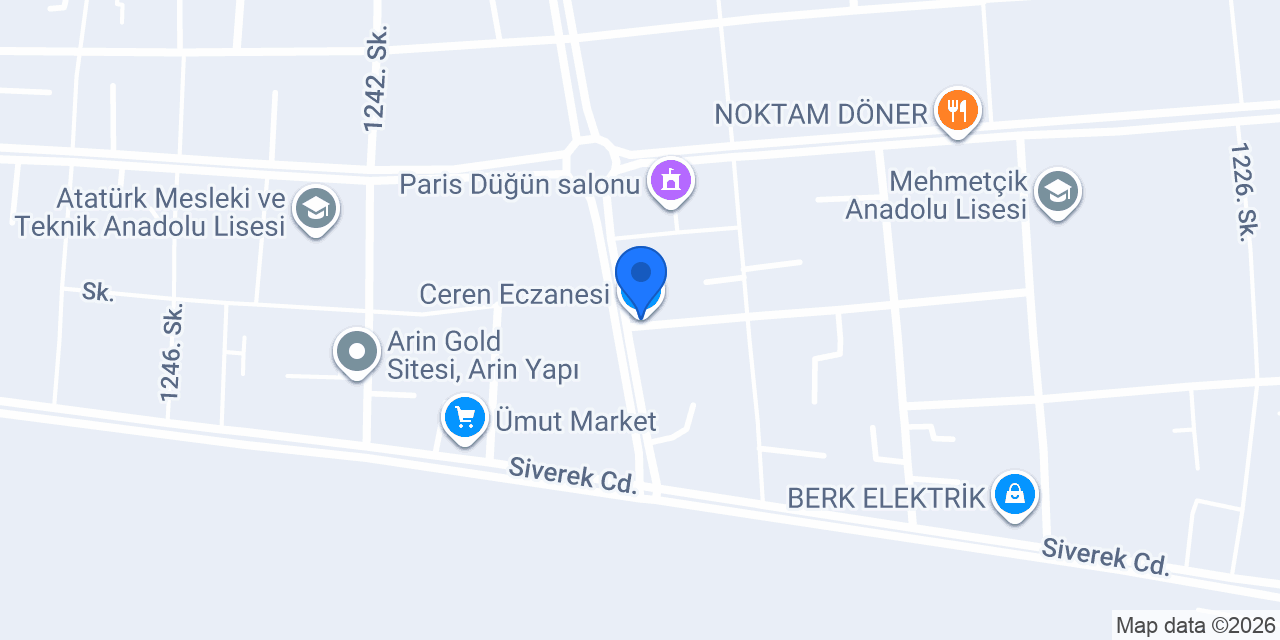 Ceren Eczanesi konumu