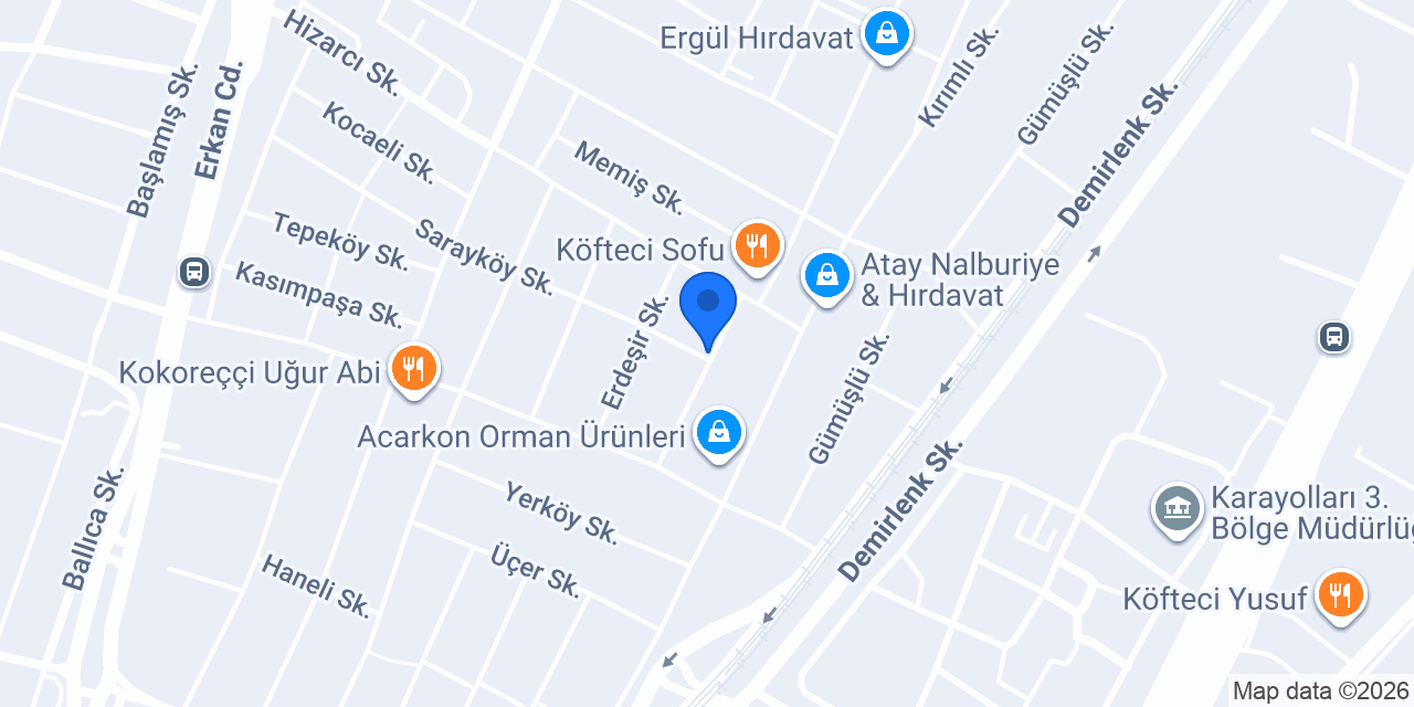 ARDEN KATLANIR CAM BALKON SİSTEMLERİ konumu