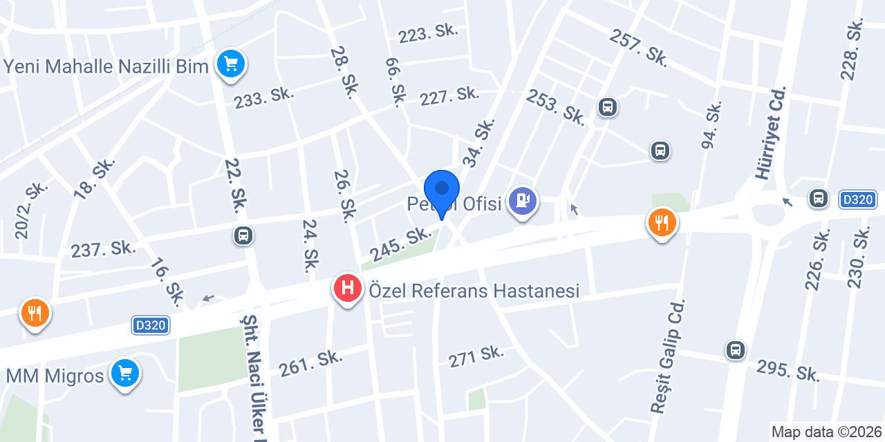 Efekent Saç Tasarım Merkezi konumu