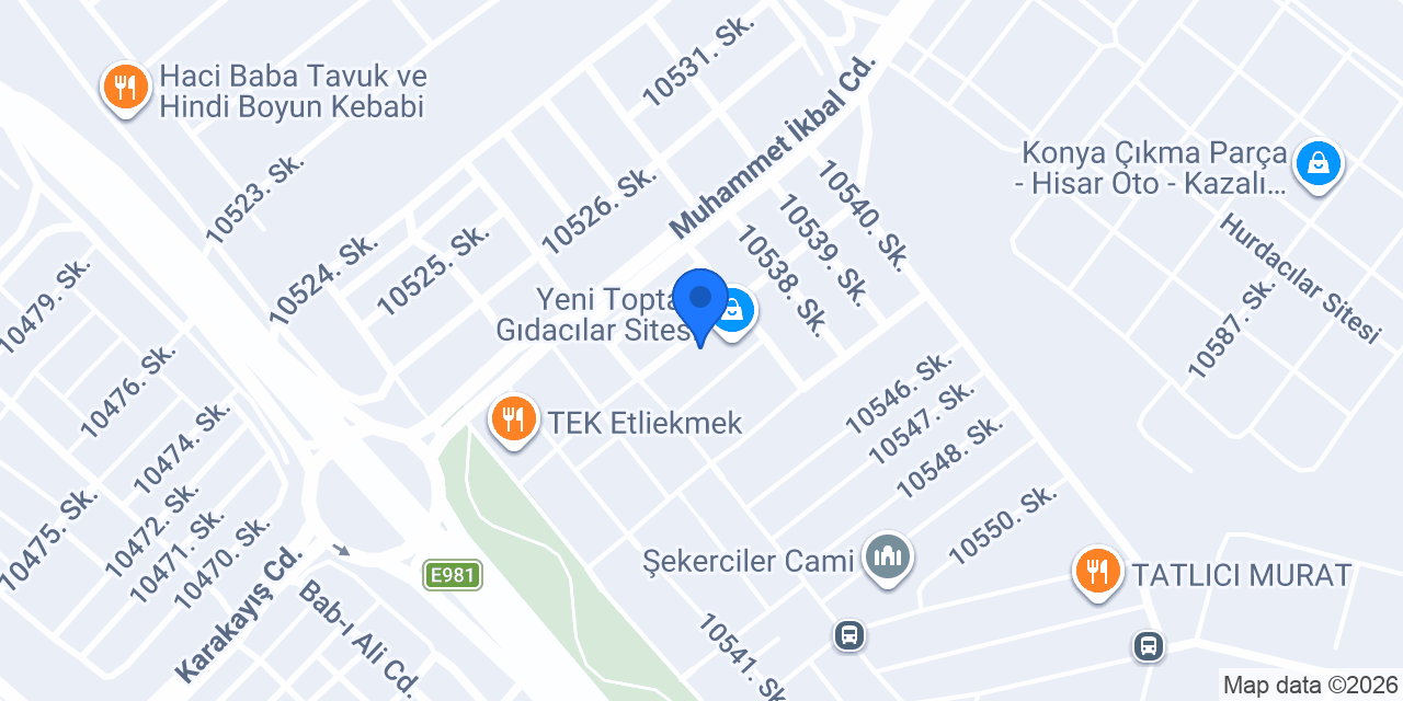 ÖMER USTA HALI YIKAMA KONYA konumu
