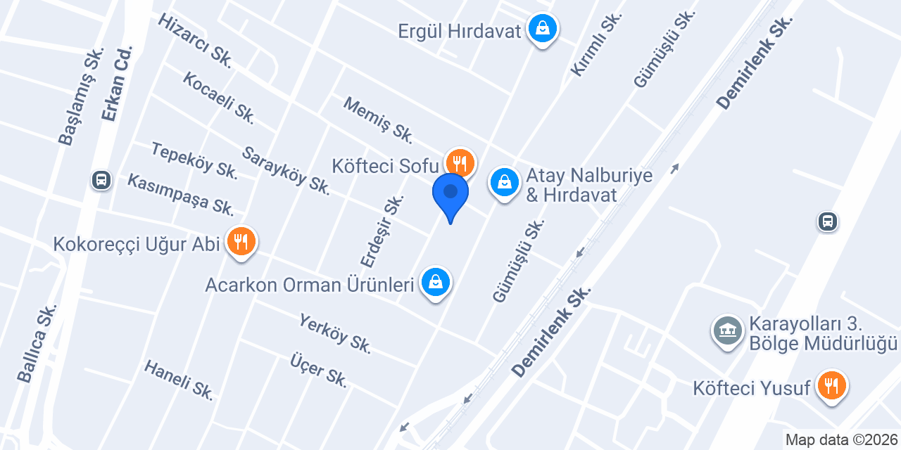 ALA KAPI ORMAN ÜRÜNLERİ SHOWROOM konumu