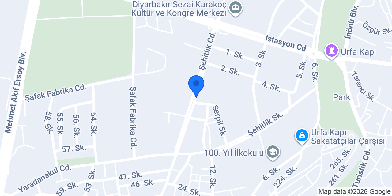 Çınar Et Market konumu