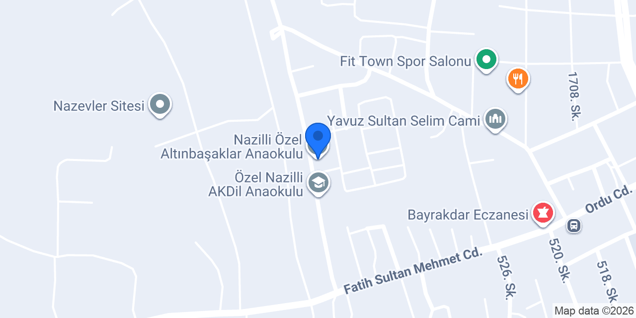 Nazilli Özel Altınbaşaklar Anaokulu konumu