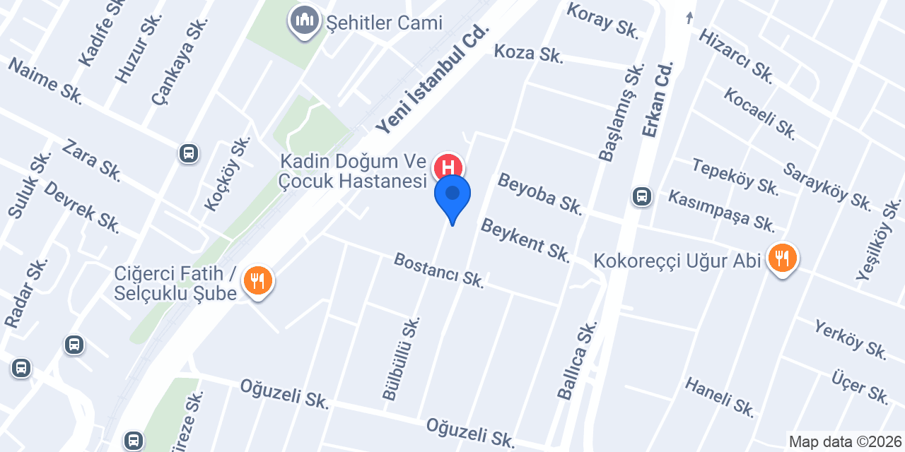 Yurtiçi Kargo Karatay konumu