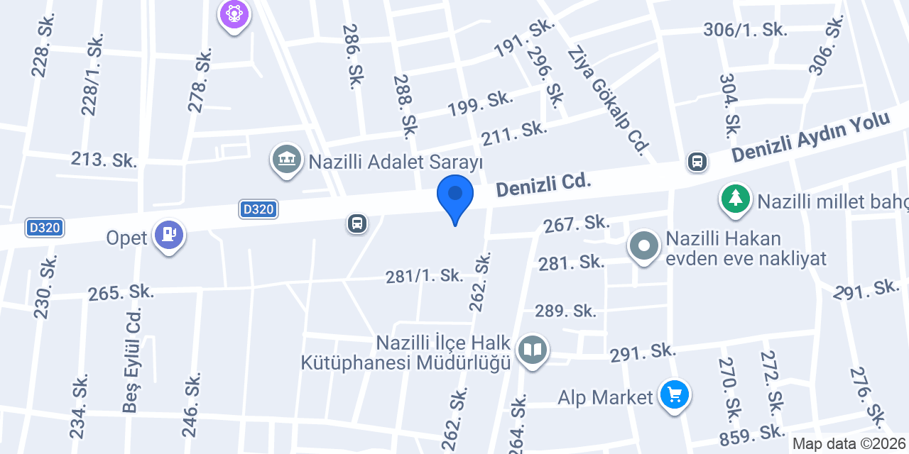 NAZİLLİ AKAN GIDA TEKSTİL SANAYİ TİCARET LTD.ŞTİ konumu