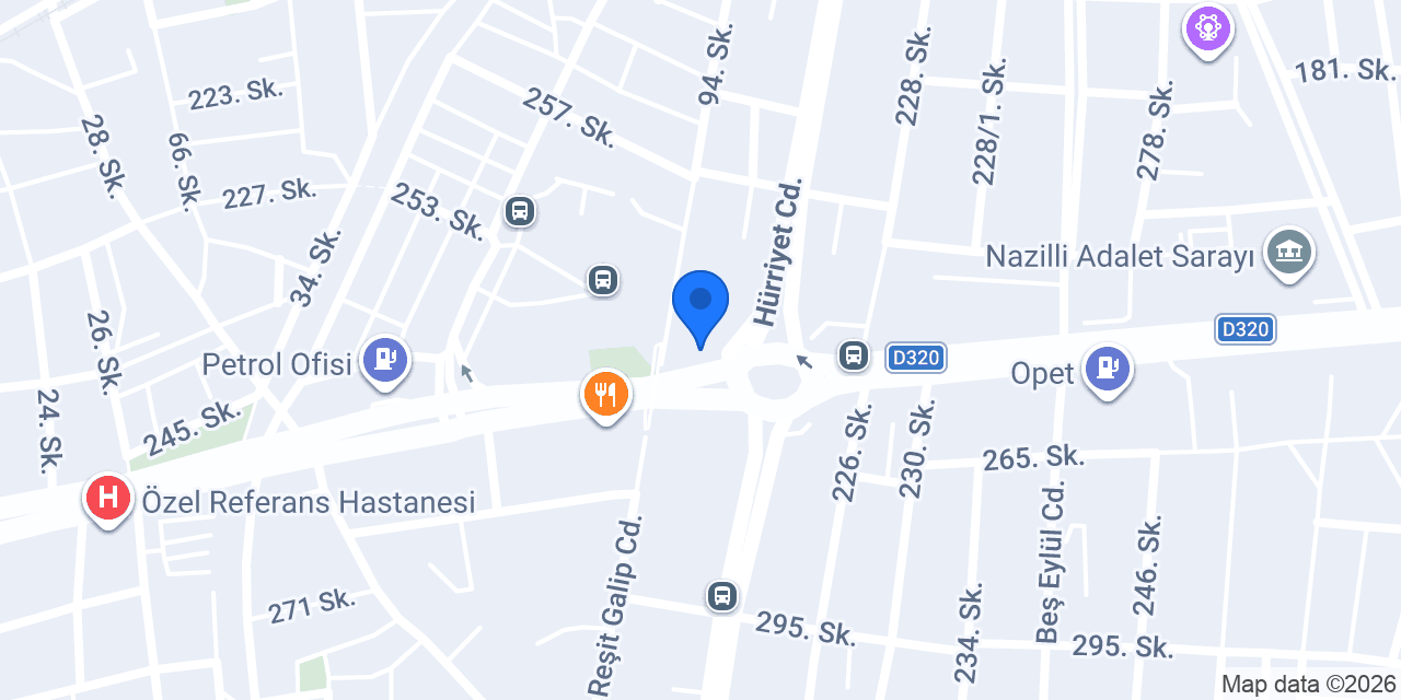 Efeoğlu Oto Kiralama konumu