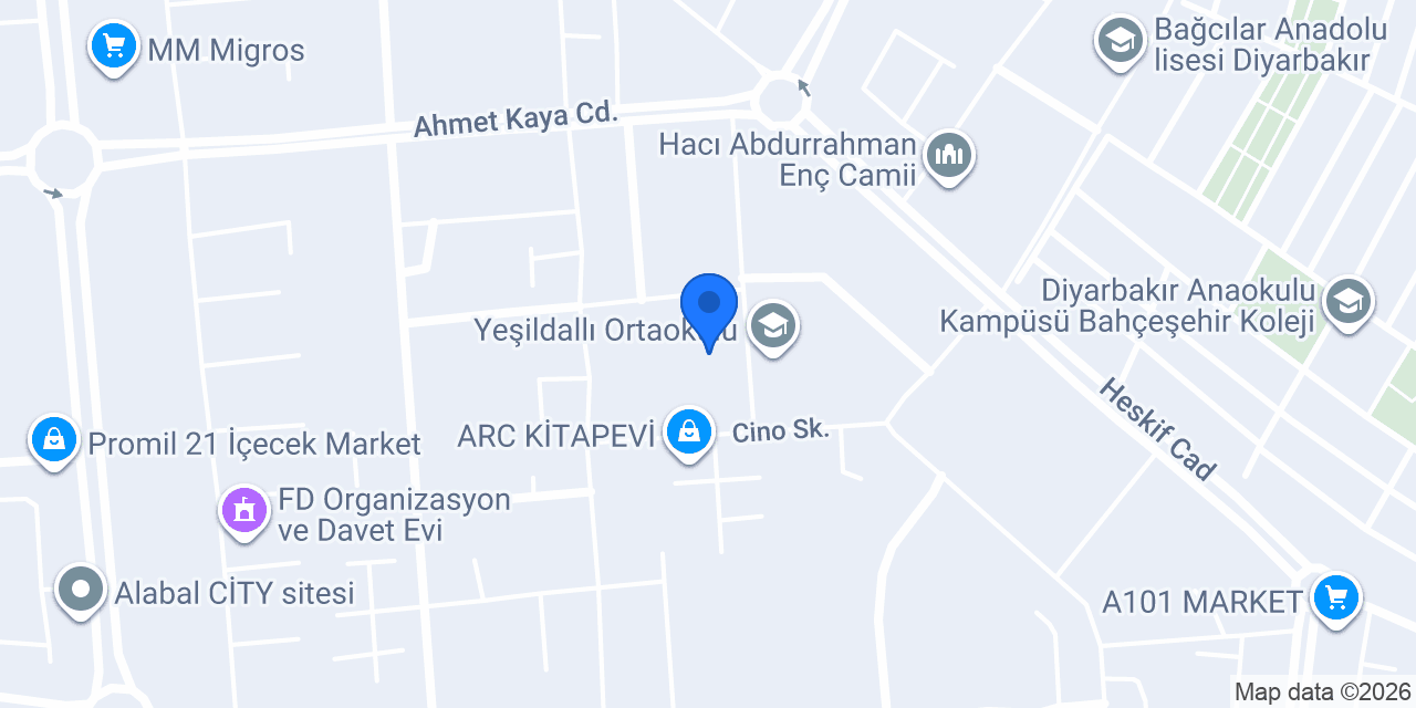 Karacadağ İlkokulu konumu