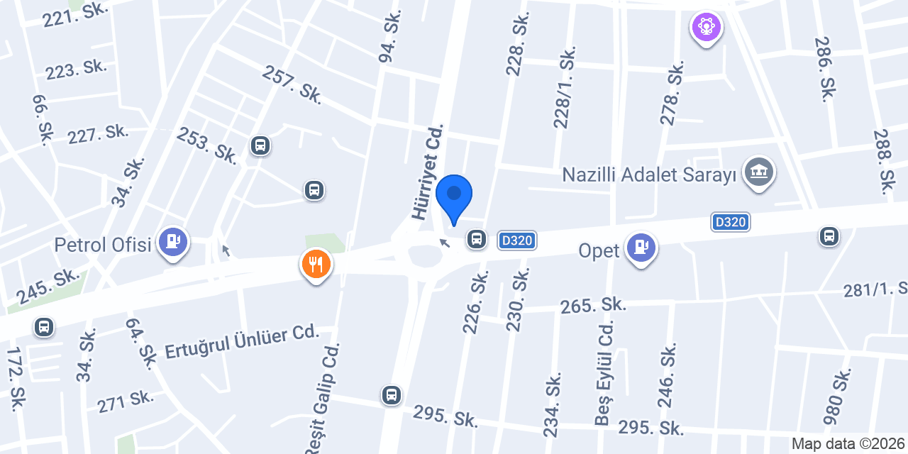 GÜRBÜZ RENT A CAR konumu