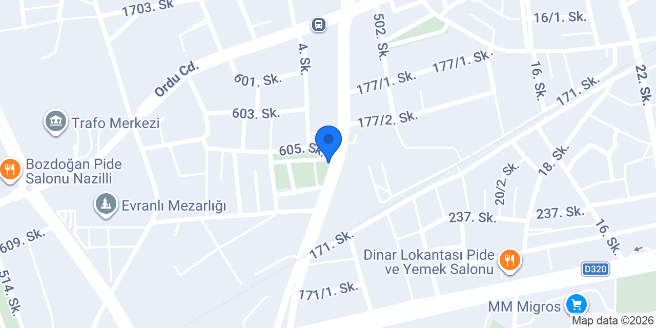 İstiklal PİDE Salonu konumu
