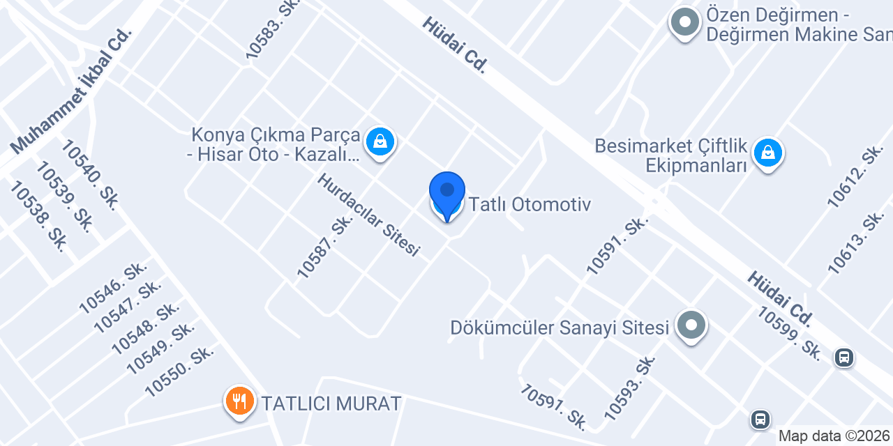 Tatlı Otomotiv konumu
