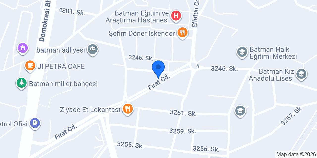 Kaplan Çiçekçilik konumu