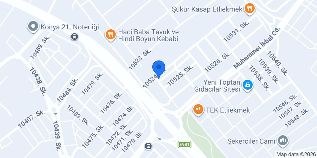 Anıl Sulama Tarım Makinaları konumu