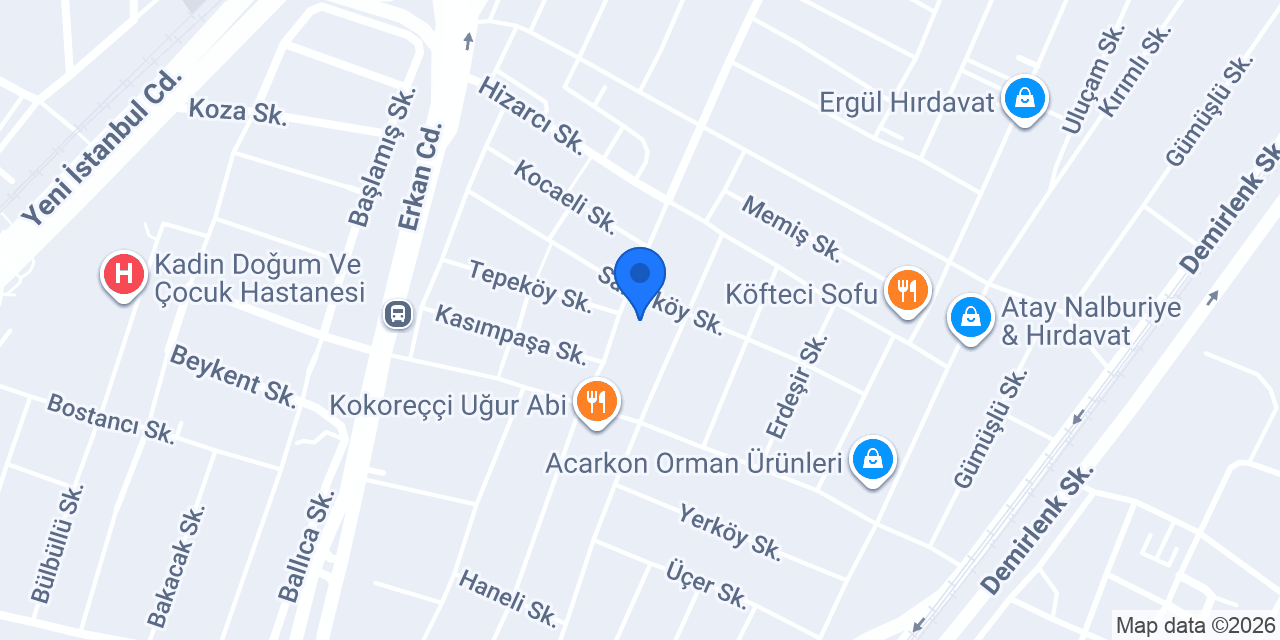 Kapeks Hırdavat Yapı Market konumu