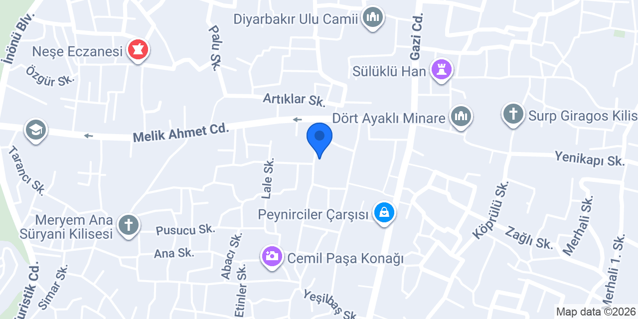 Amed Sur Otel konumu