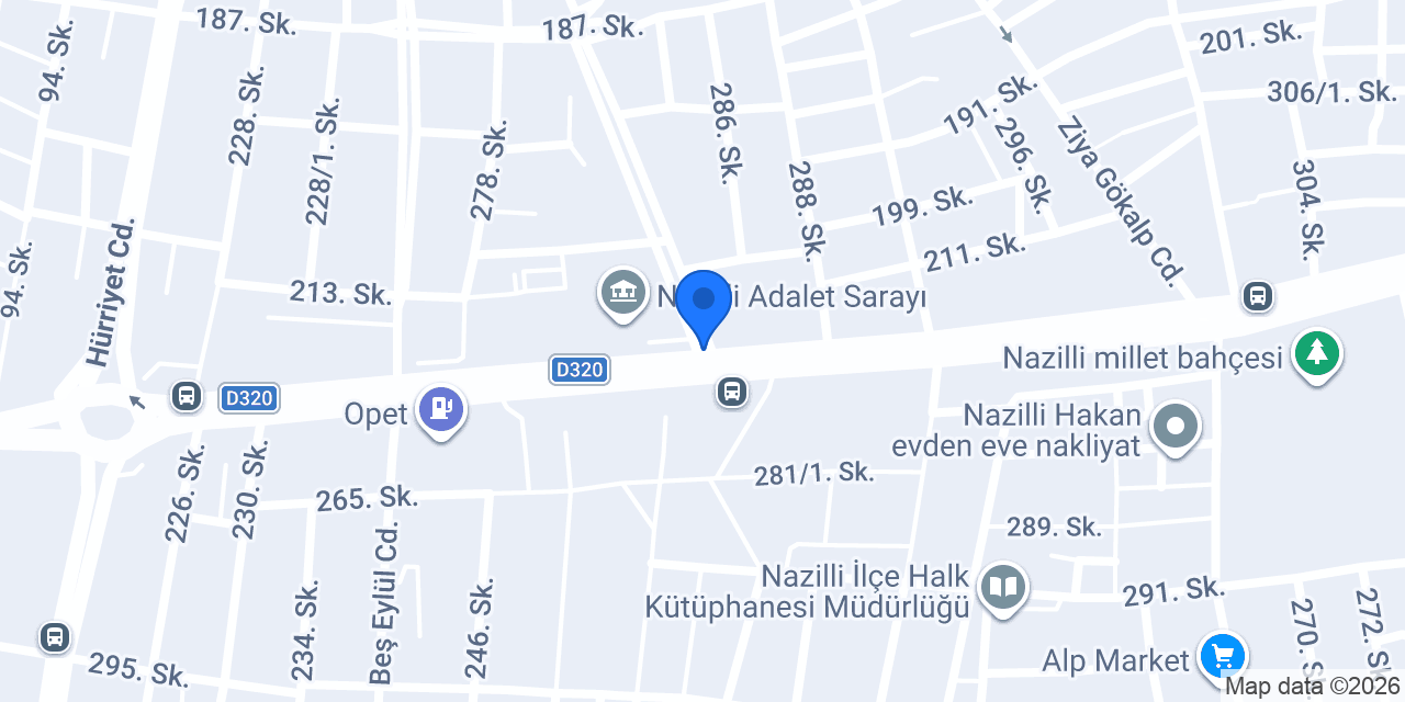 Nazilli Avukat Merve Kuyucu konumu