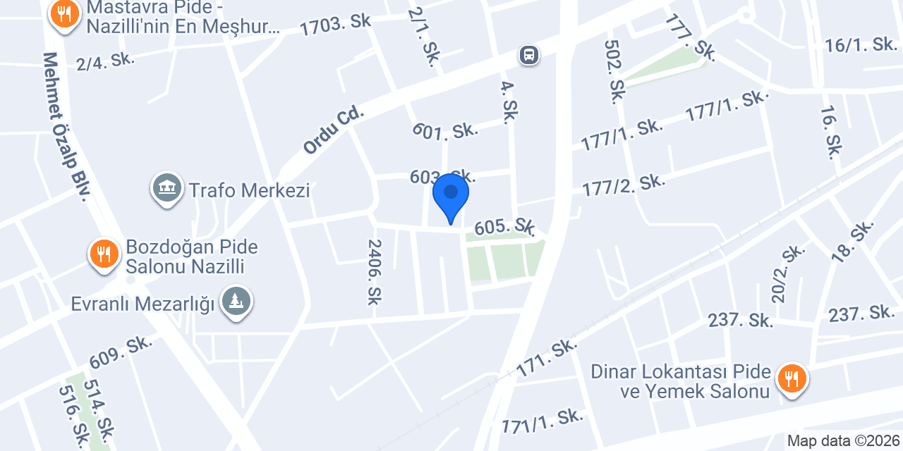 Özel Nazilli ÂLÂ Anaokulu konumu