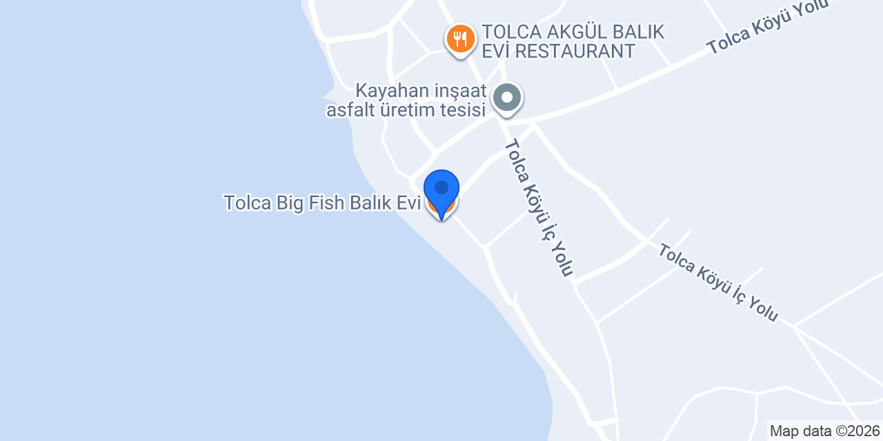 Tolca Big Fish Balık Evi konumu