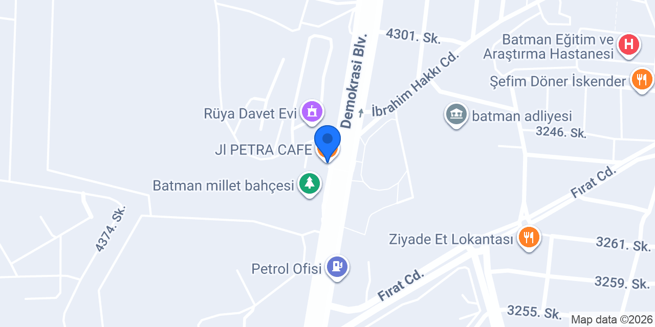 Jl PETRA CAFE konumu