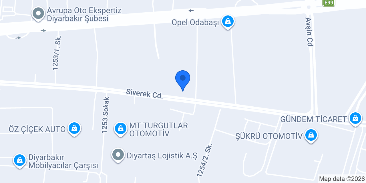 OTOEXPERİM DİYARBAKIR konumu
