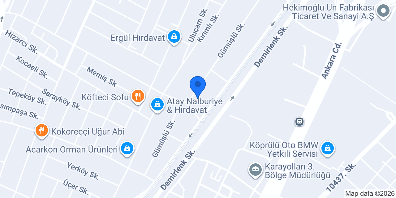 Çınar Ahşap (Showroom) konumu