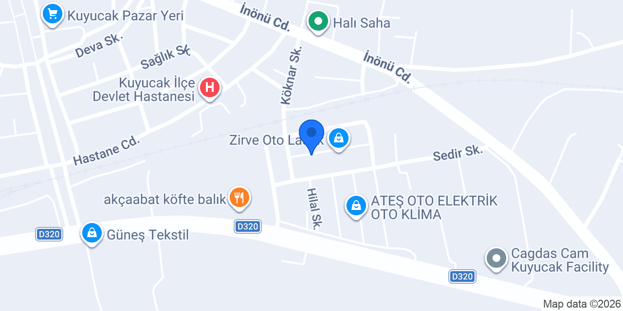 Gürcan Oto Servis konumu