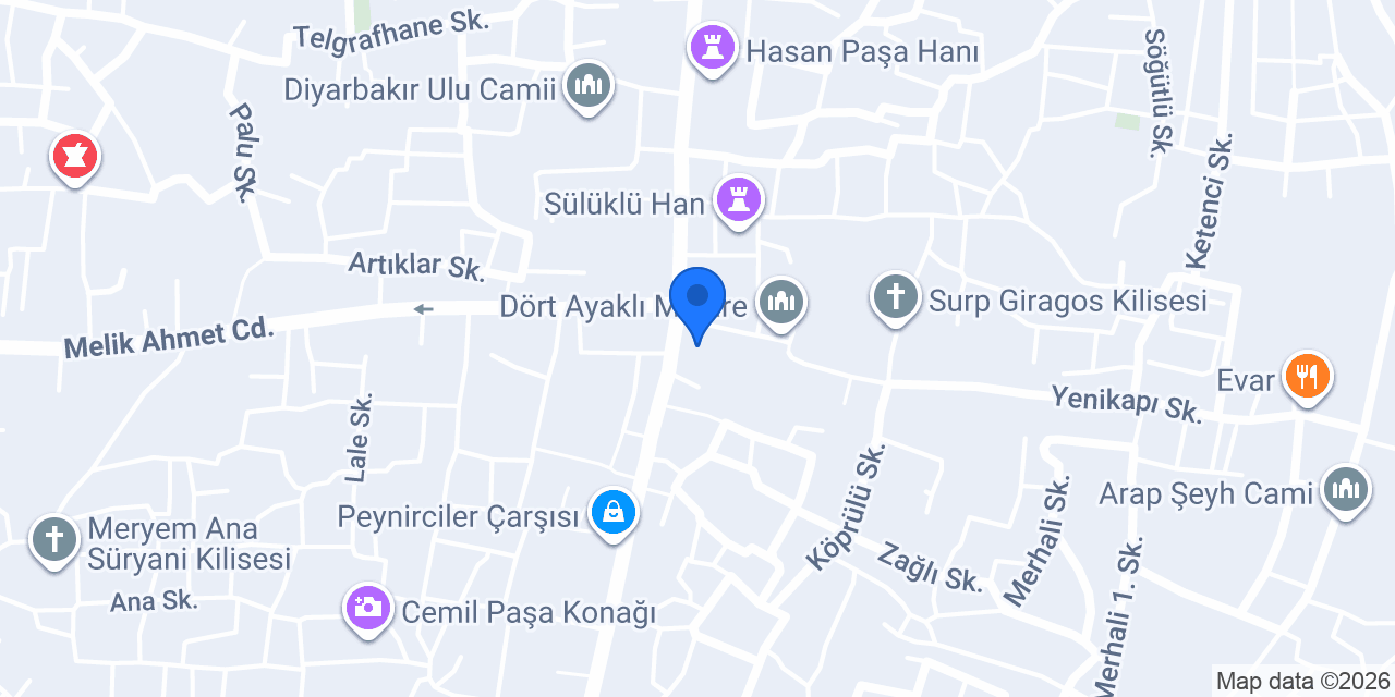 DİYARBAKIR PARADİSE SPA konumu