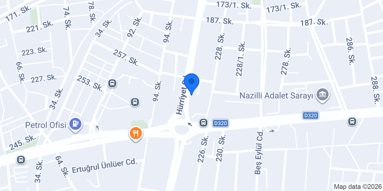 Nazilli Çiçeksepeti Satış Noktası konumu
