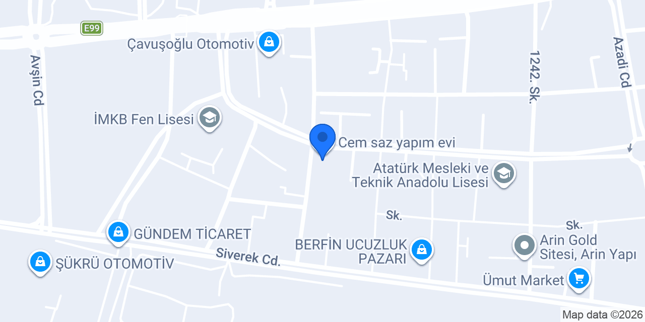 Cem saz yapım evi konumu