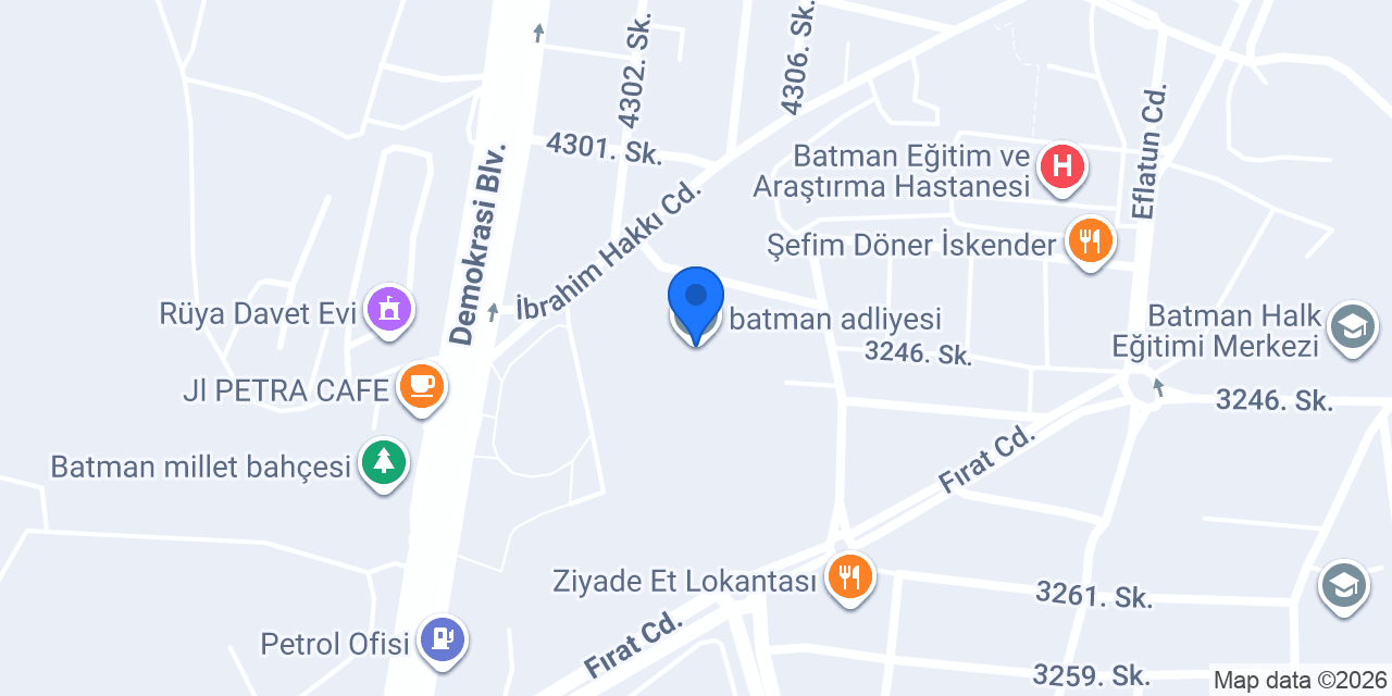 batman adliyesi konumu