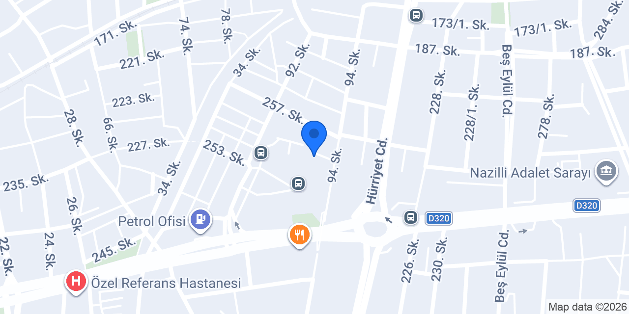 Özlem Diyarbakır Nazilli konumu