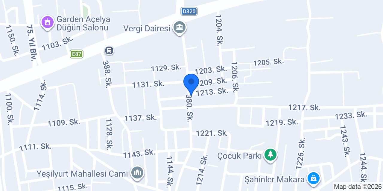 Öz Doğu Kasap konumu