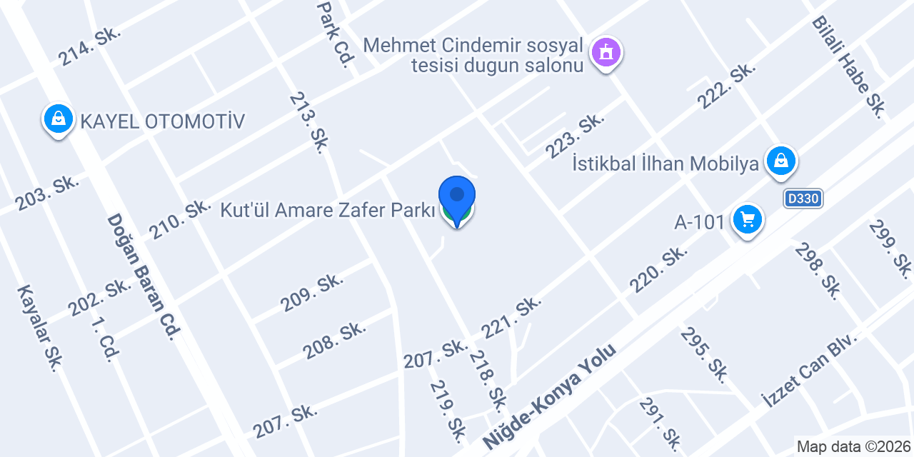 Kut'ül Amare Zafer Parkı konumu