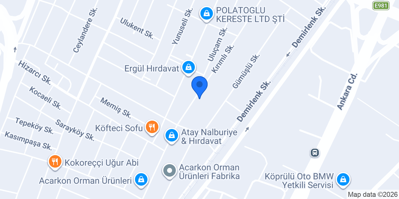 Hanedan Mobilya konumu