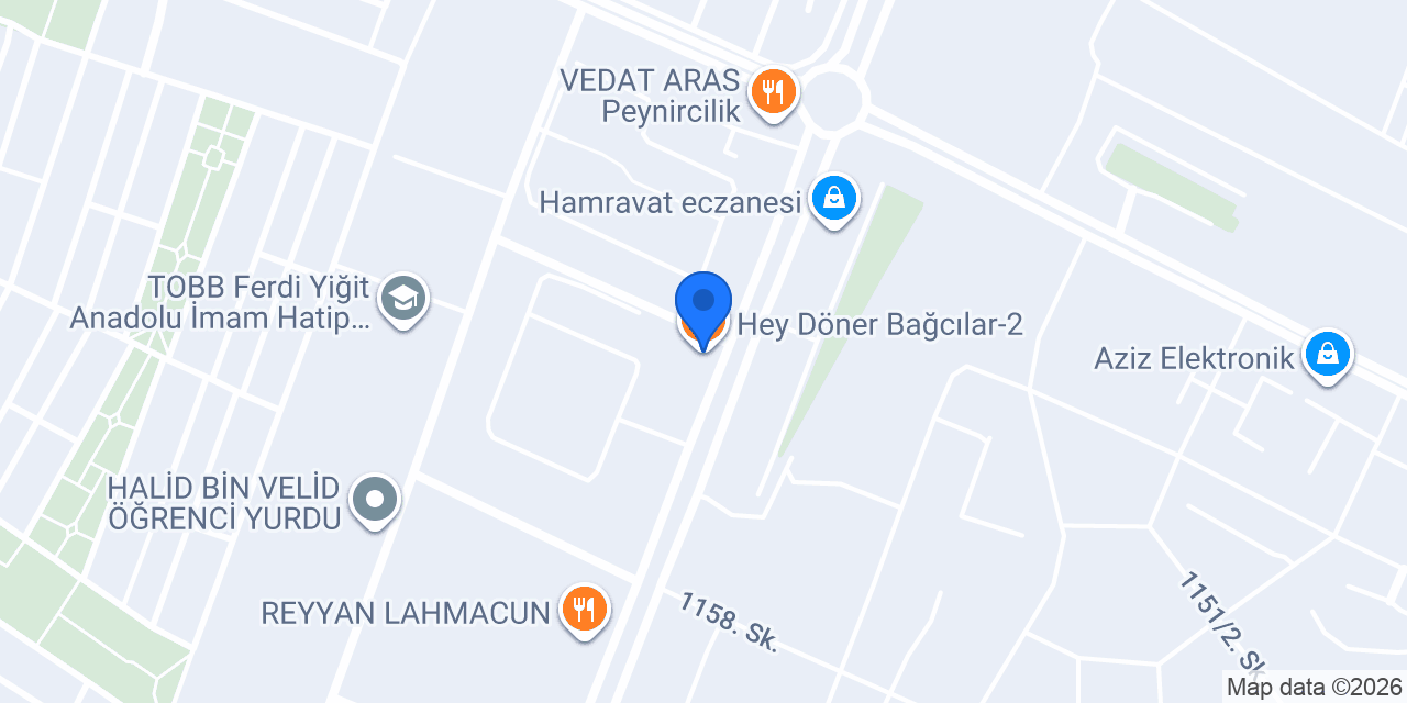 Hey Döner Bağcılar-2 konumu