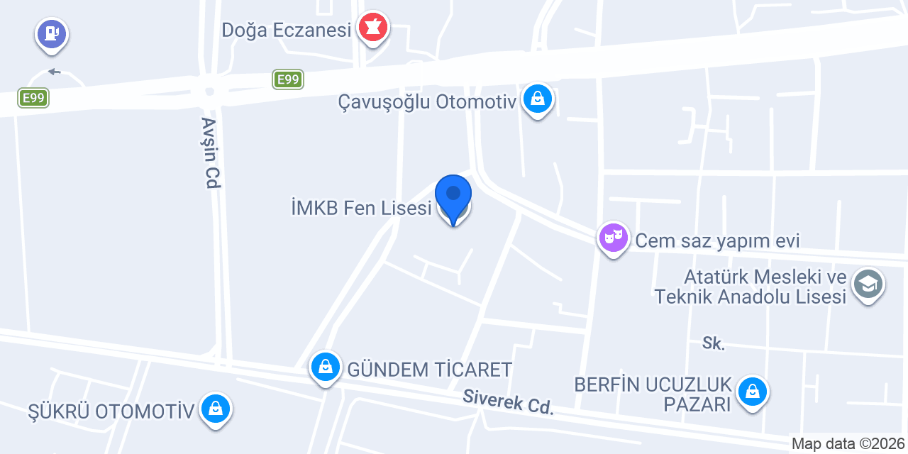 İMKB Fen Lisesi konumu