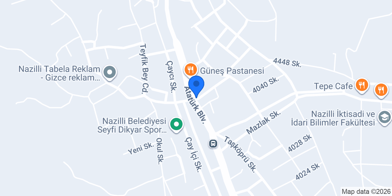 çiçek aperatif konumu
