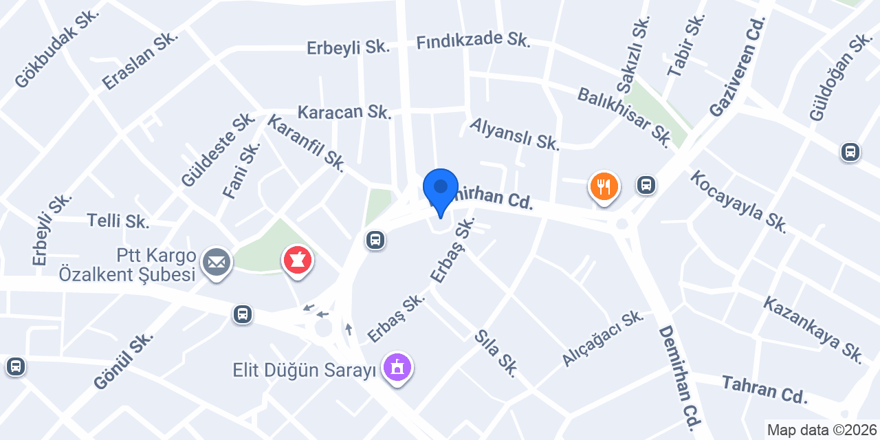 Özalkent Polis Merkez Amirliği konumu