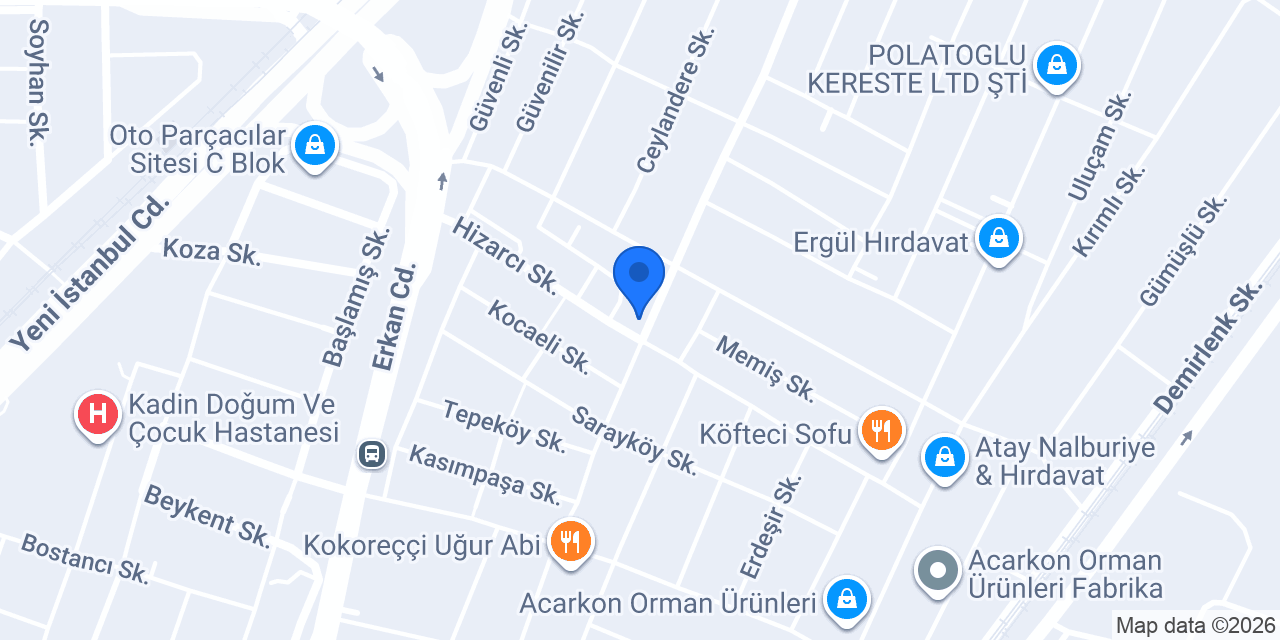 Fatih Hırdavat konumu